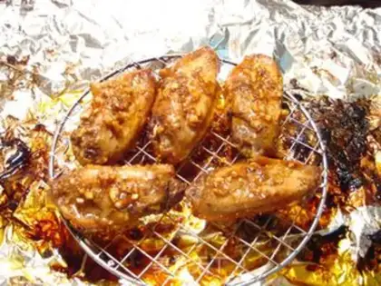 Make Garlic chicken wings step 7