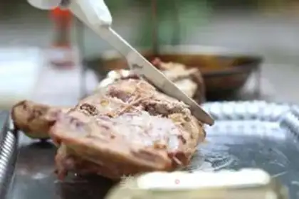 Make A barrel-breaded lamb leg step 12