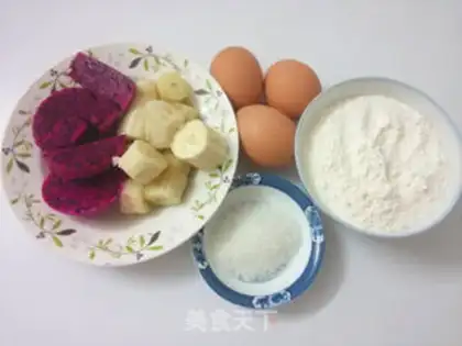 Make Banana flamingo cake step 0