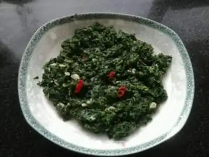 Make Pumpkin leaves step 4