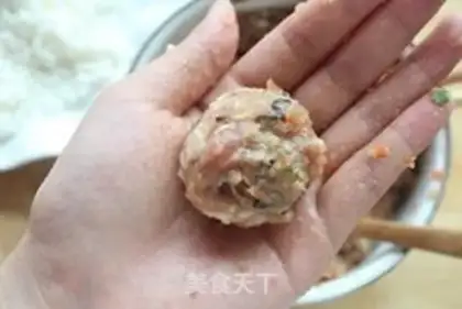 Make The rice pearls step 6