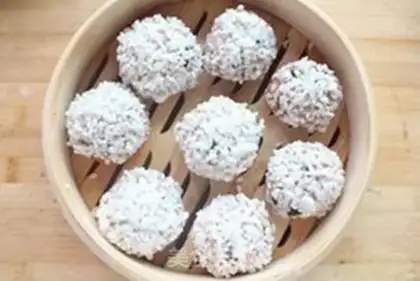 Make The rice pearls step 9