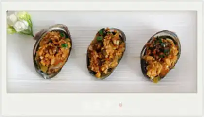 Make Garlic fans steam abalone step 11