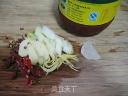Make Bean petals, sashimi step 1