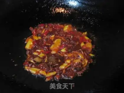 Make Bean petals, sashimi step 4