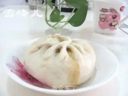 Make Pumpkin meat buns step 15