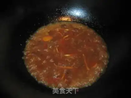 Make Bean petals, sashimi step 7