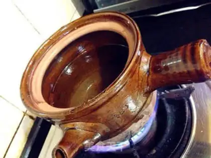 Make Green tea on the mountain step 1