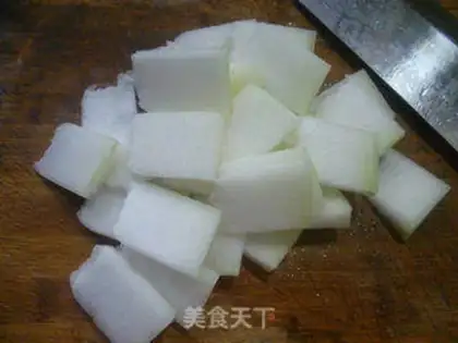 Make Beefballs, melon soup step 2