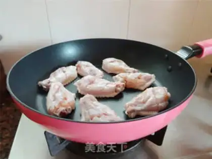 Make No oiled Coke chicken wings step 2
