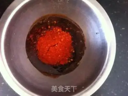 Make Autumn ham and rice powder step 5