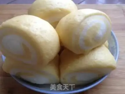 Make Pumpkin double-coloured buns step 6