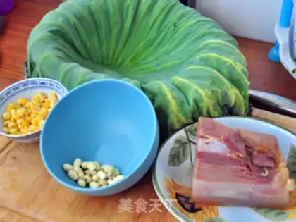 Make "Hale Lotus ham rice." step 2
