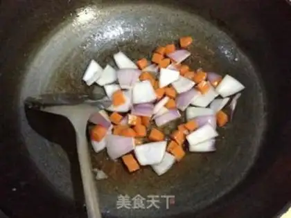 Make Corn curry chicken step 4