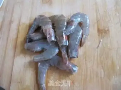 Make Cream and shrimp step 0
