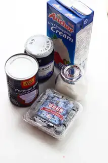 Make Blueberry coconut cream step 0