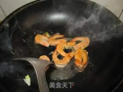 Make Cream and shrimp step 9