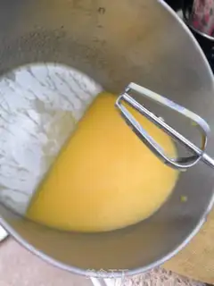 Make Milk and eggs step 1