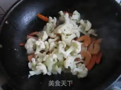 Make Cream and shrimp step 11