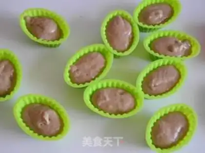 Make Chocolate cashew marfin step 11