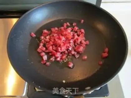 Make Bitter sausage fried rice step 4