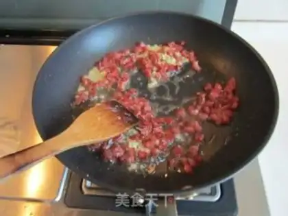 Make Bitter sausage fried rice step 5