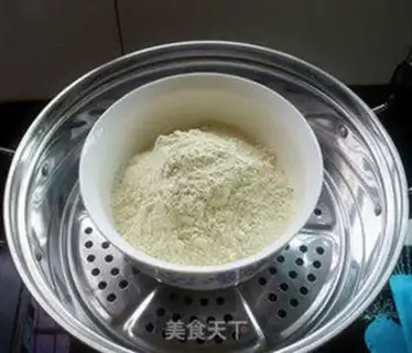 Make Green bean cake step 3