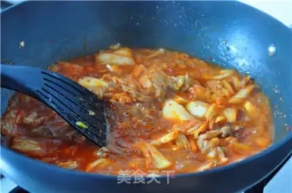 Make Hot cabbage and powder step 9