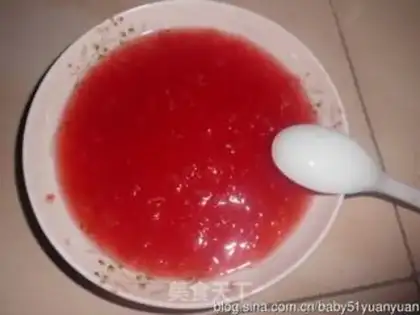 Make Watermelon ice cream step 5