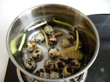 Make Five quail eggs step 2