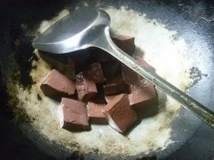 Make Goose-blooded rice soup step 2