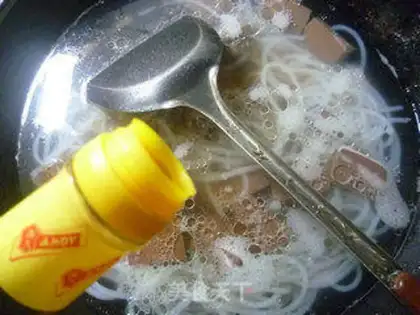 Make Goose-blooded rice soup step 5