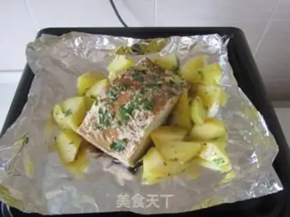 Make A roasted potato mackerel step 5
