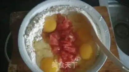 Make Tomato eggcakes step 0