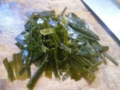 Make Tofu dry seaweed step 2