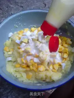 Make Corn salad mashed potatoes step 5