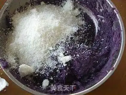 Make Purple coconut bread step 2