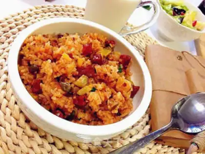 Make Sausage potato rice step 16