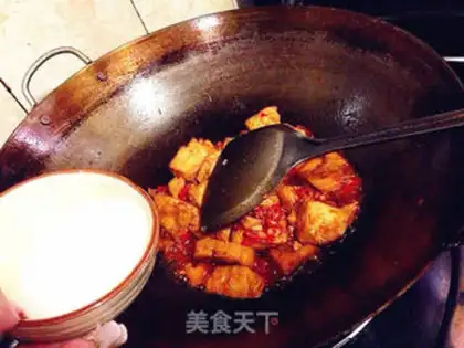 Make Spicy tablet tofu step 15