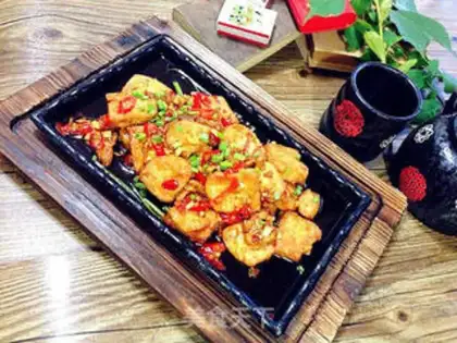 Make Spicy tablet tofu step 19