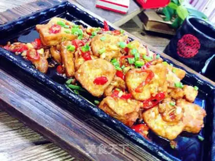 Make Spicy tablet tofu step 20