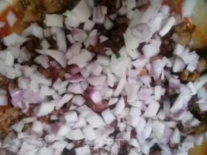 Make Eggplant gravy onion waffles step 8