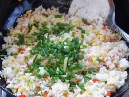 Make Chili egg fried rice step 7