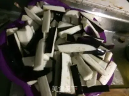 Make Salt fish eggplant step 0