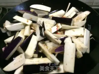 Make Salt fish eggplant step 4
