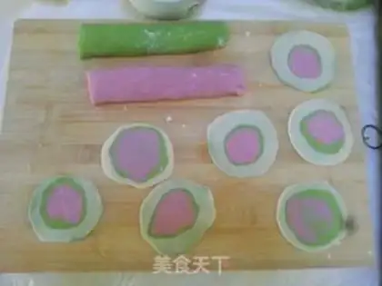 Make Colour dumplings step 4