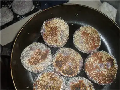 Make Potato bean cake step 7