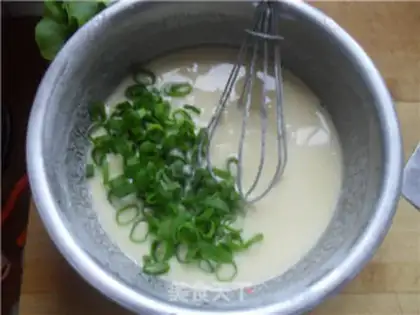 Make Ham eggcake step 4