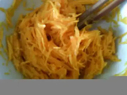 Make Gold pumpkin waffles step 4