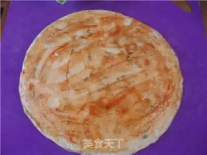 Make Ham eggcake step 8